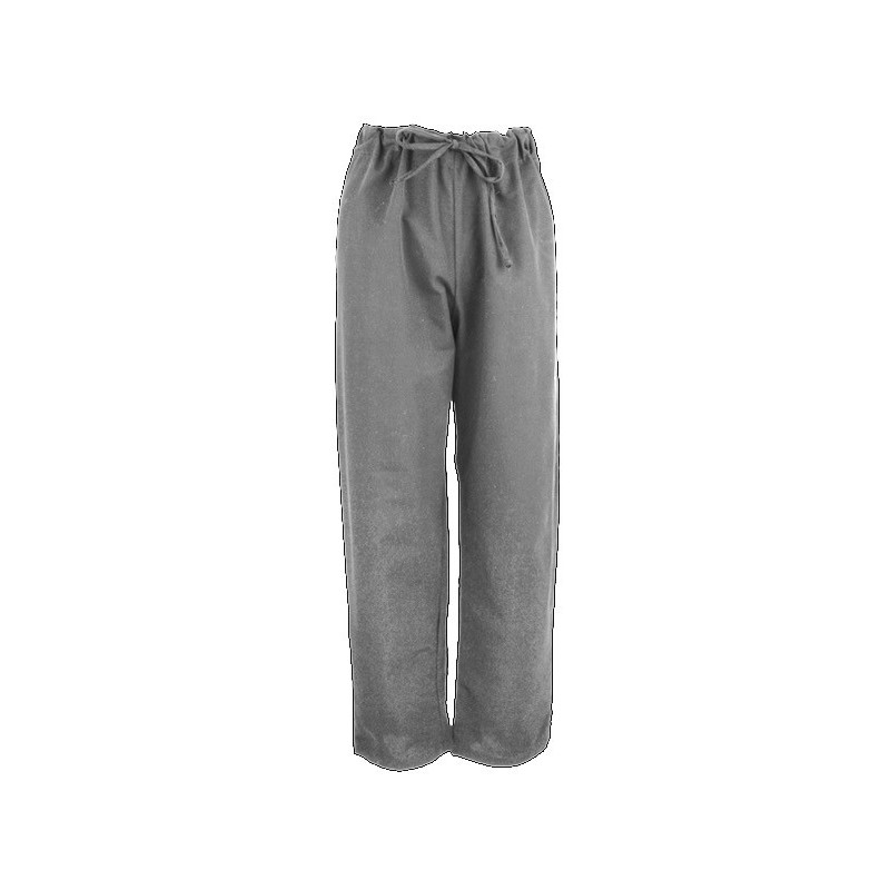 pantalon en coton 100% gris, confortable et solide
