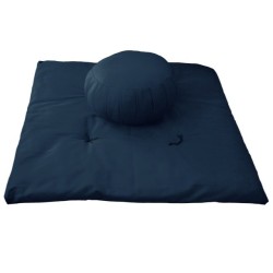 ensemble zafu et zafuton bleu marine