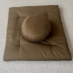 Zafu couleur brun olivier