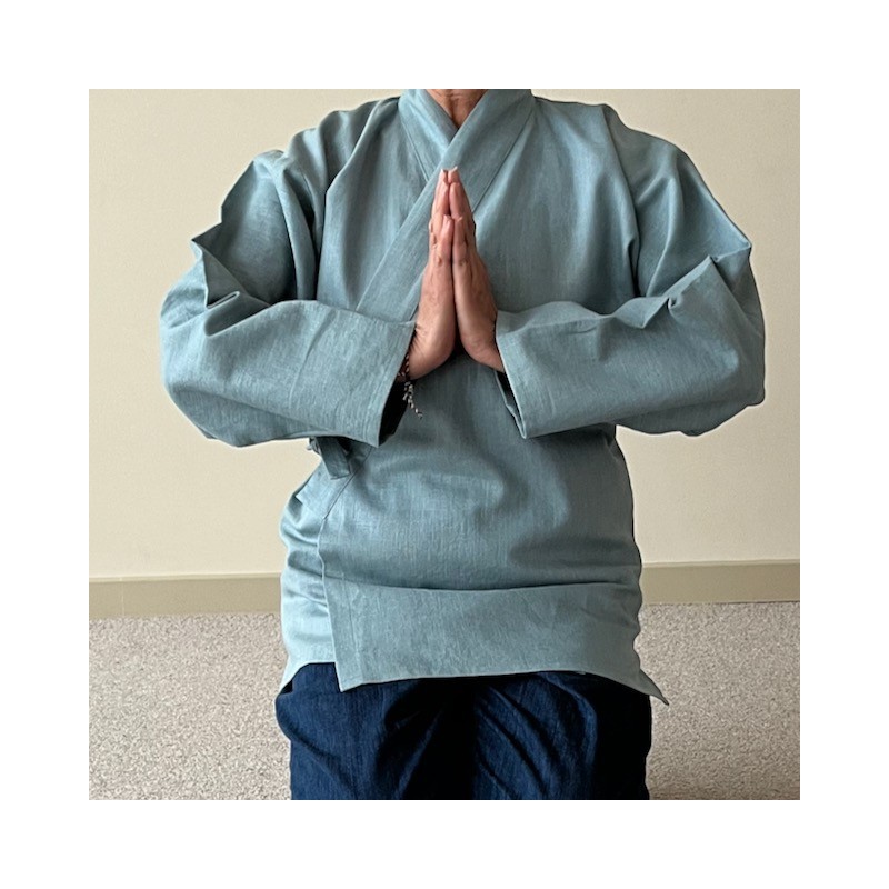 Veste samue printemps 2026 tissus coton et lin - Boutique zen à Paris