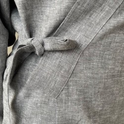 Veste samue printemps 2026 tissus coton et lin - Boutique zen à Paris