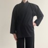 veste samue noir en coton bio