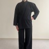 Ensemble samue veste et pantalon noir