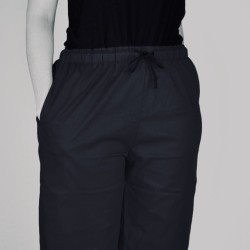 Pantalon noir en coton bio