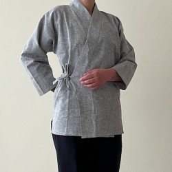 Veste samue printemps 2026 tissus coton et lin - Boutique zen à Paris