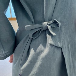 Veste samue printemps 2026 tissus coton et lin - Boutique zen à Paris
