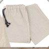 Pantalon en coton bio écru