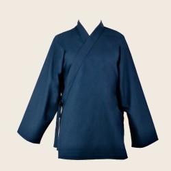 veste bleu marin en coton bio