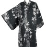 Yukata "Fleurs de pruniers" fond noir