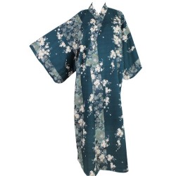 Yukata fleur de prunier vert