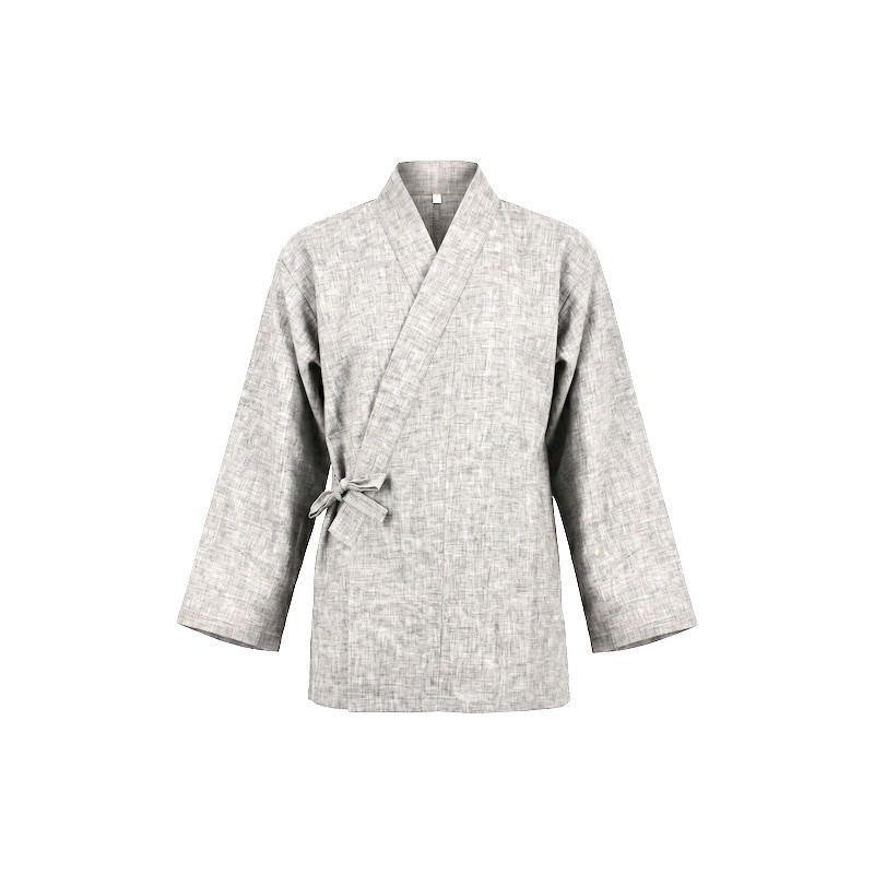 Veste en lin couleur gris chiné