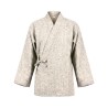Veste en lin beige-chiné