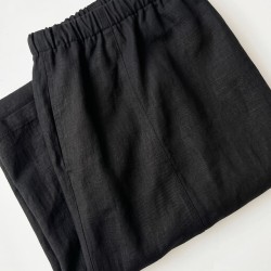 Pantalon noir en coton bio