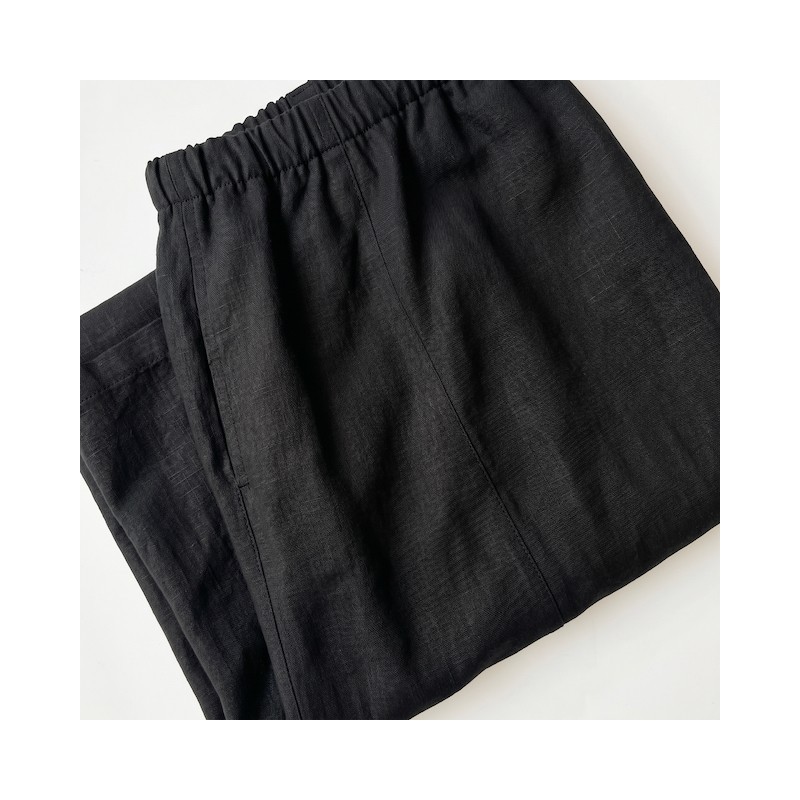 Pantalon noir en coton bio