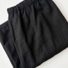 Pantalon noir en coton bio