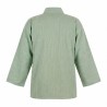 Veste lin-coton vert-eau