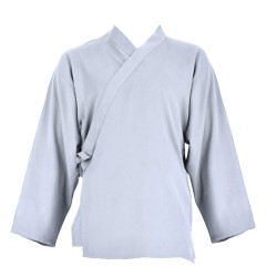 Veste samue gris clair coton léger
