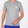 T-shirt zazen et la lune en gris chiné