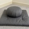 Zafuton et zafu couleur gris pour la méditation