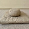 Zafuton et zafu ensemble pour la méditation