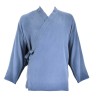 Veste samue d'été bleu océan en voile de coton