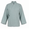 Veste samue en lin couleur bleu céladon