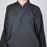 Veste en voile de coton couleur noir