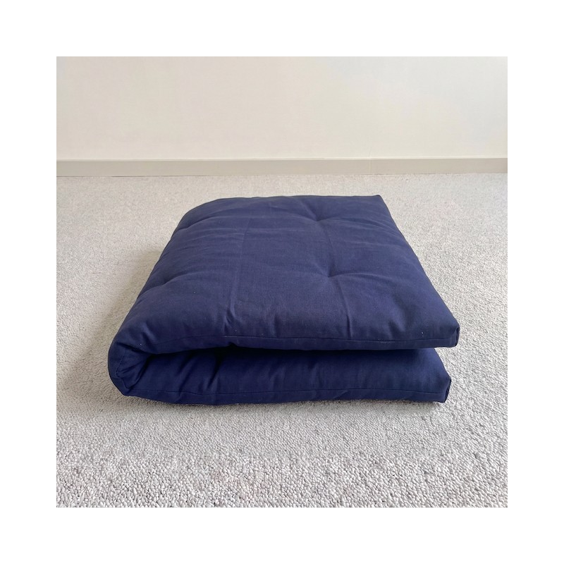 Zafuton de voyage bleu marine