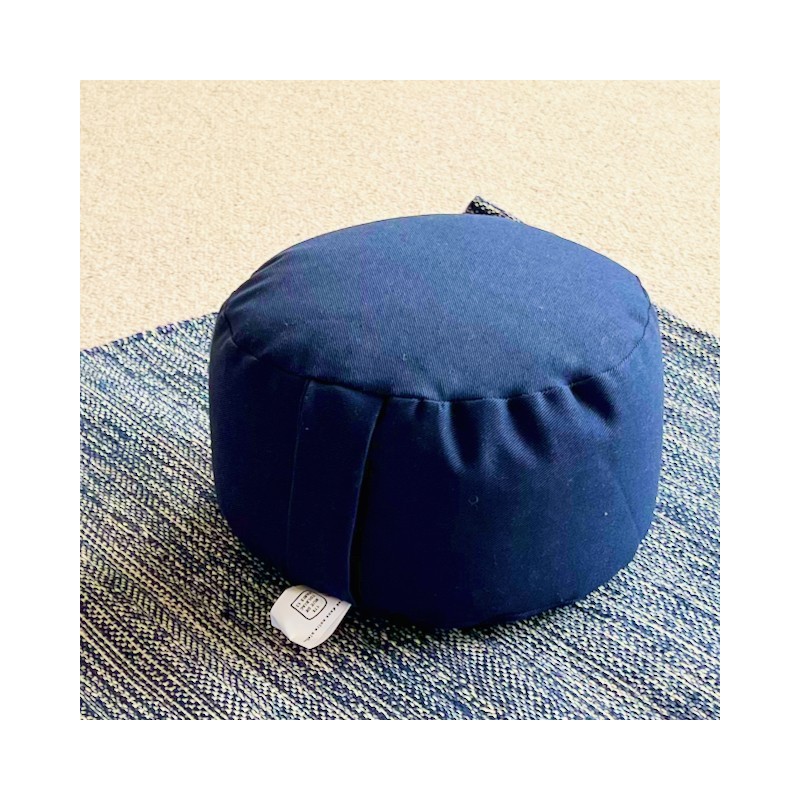 Zafu épeautre bio bleu boutique zen
