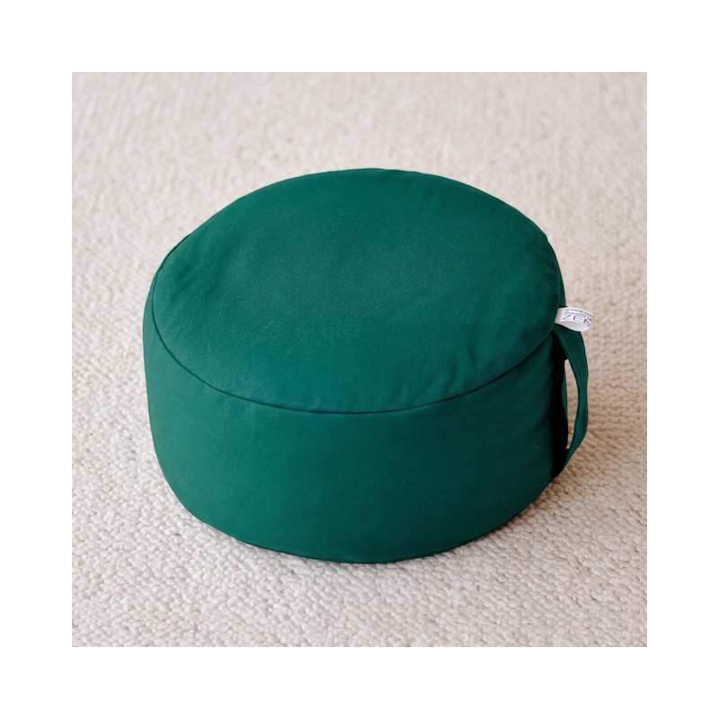 Zafu en épeautre bio vert émeraude