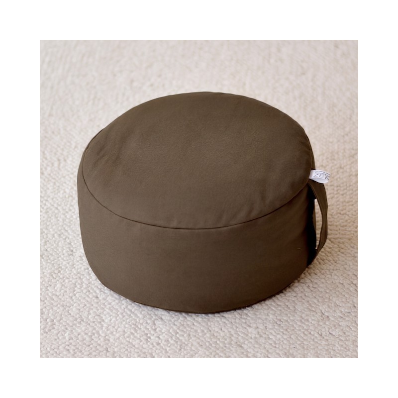 Zafu en épeautre bio couleur brun