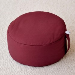 Zafu en épeautre bordeaux