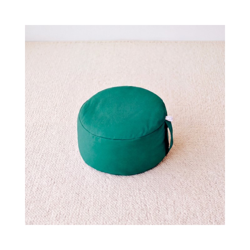 Zafu-épeautre-bio-vert-émeuraude-boutique-zen