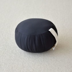 Zafu de voyage bleu en kapok - Boutique Zen