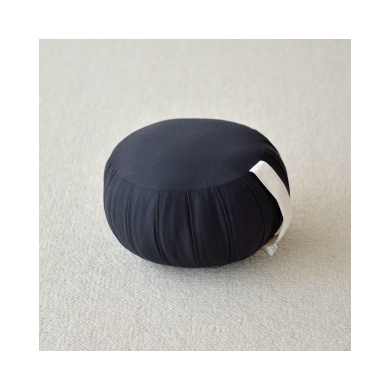 Zafu de voyage bleu en kapok - Boutique Zen