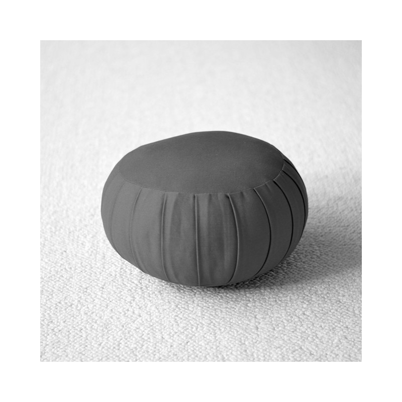 Zafu de voyage gris en kapok - Boutique Zen
