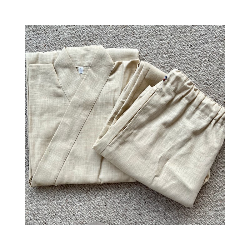 Ensemble Samue tissu naturel ramie, Boutique Zen