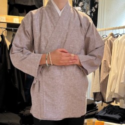 Veste en lin beige-chiné, Boutique Zen