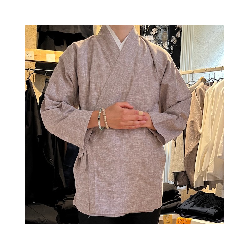 Veste en lin beige-chiné, Boutique Zen