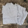 Ensemble Samue en lin chiné gris - Boutique Zen