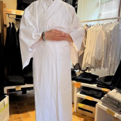 Kimono blanc long-Boutique Zen