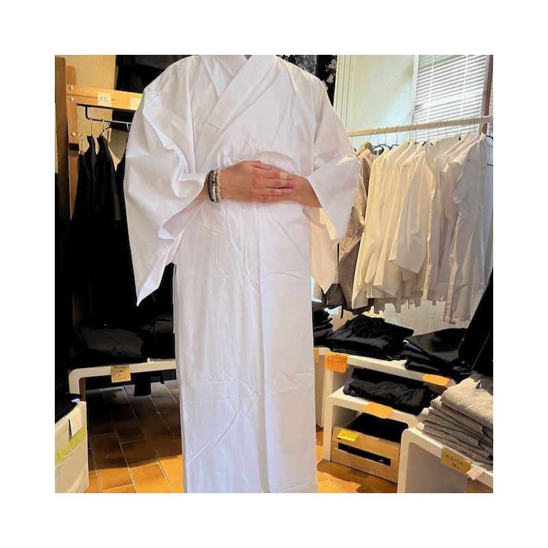 Kimono blanc long-Boutique Zen