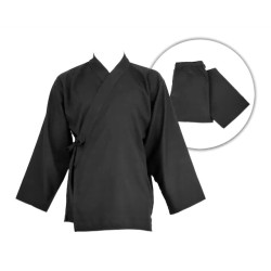 Ensemble Samue noir coton  léger - Boutique Zen