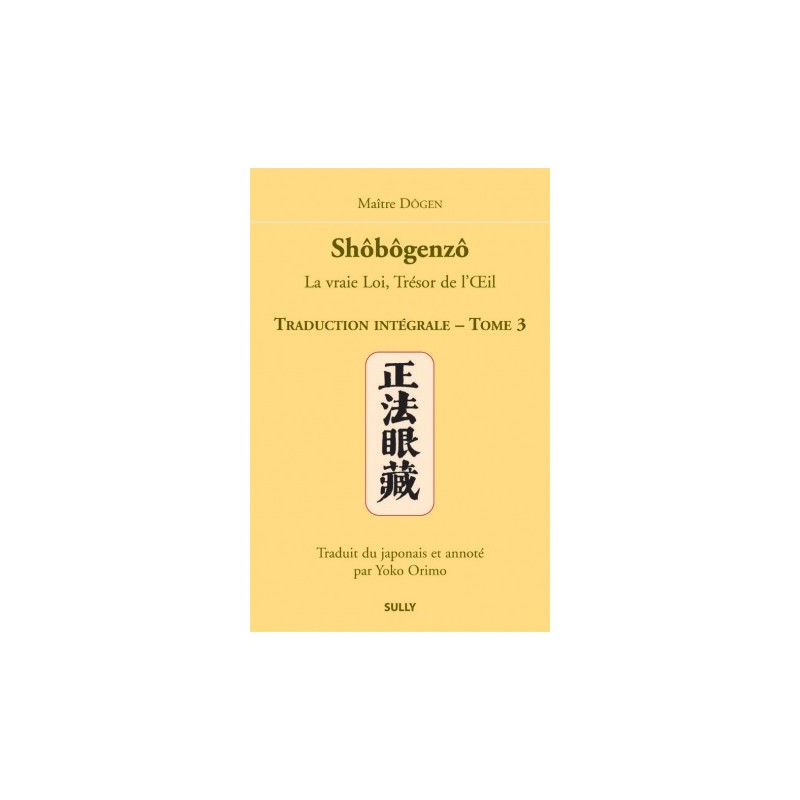 Shobogenzo-tome 3 - maître Dôgen - boutique zen