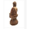 Bouddha-Manjushri en bois ancien 34 cm