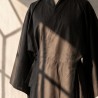 Kimono de Méditation Noir en Coton – Fabrication Artisanale à Paris
