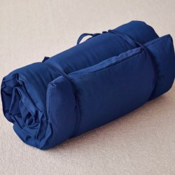 Futon de massage et shiatsu bleu marine avec sac