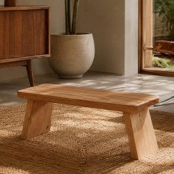 Banc pliable en bois solide