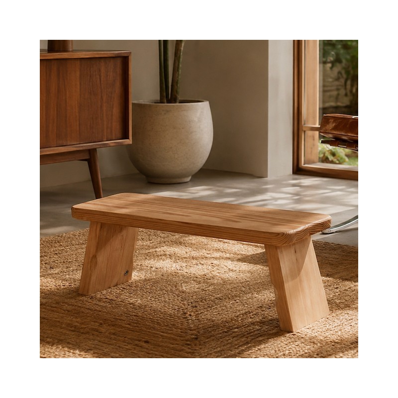 Banc pliable en bois solide