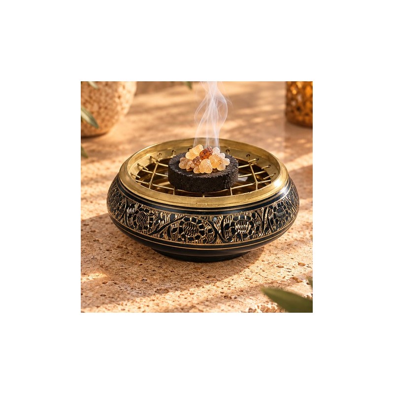 brûle encens pour résines, charbon et shoko